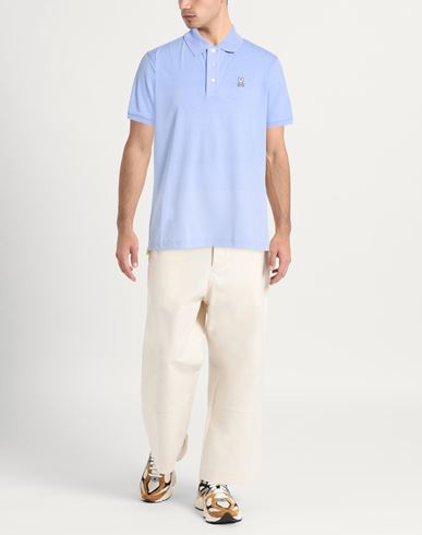 Man Polo shirt Light blue Size 42 Pima Cotton