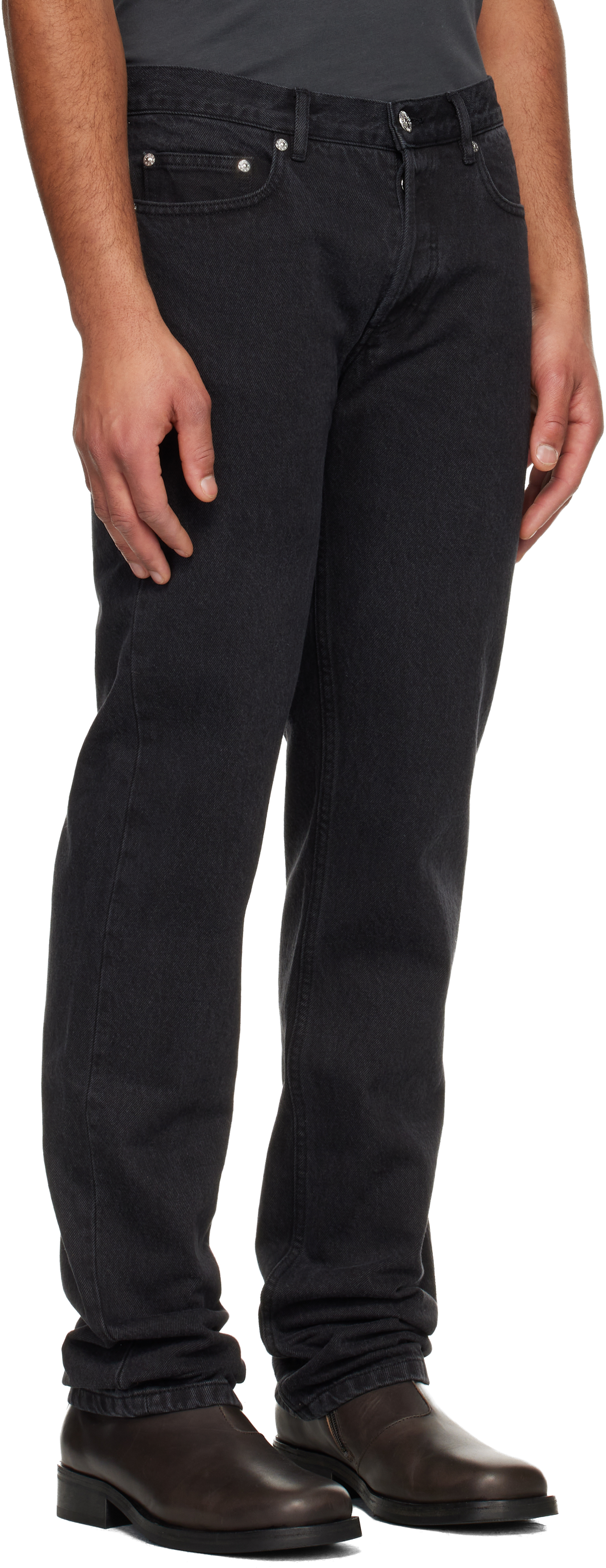 A. P.C. Black New Standard Jeans