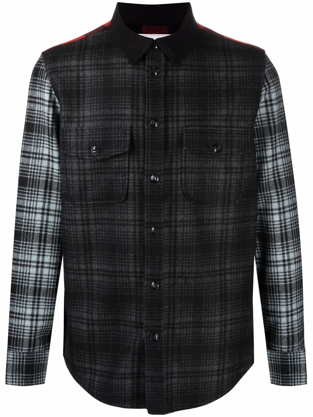 Alaskan patchwork overshirt - Red