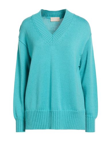 Woman Sweater Azure Size S Merino Wool