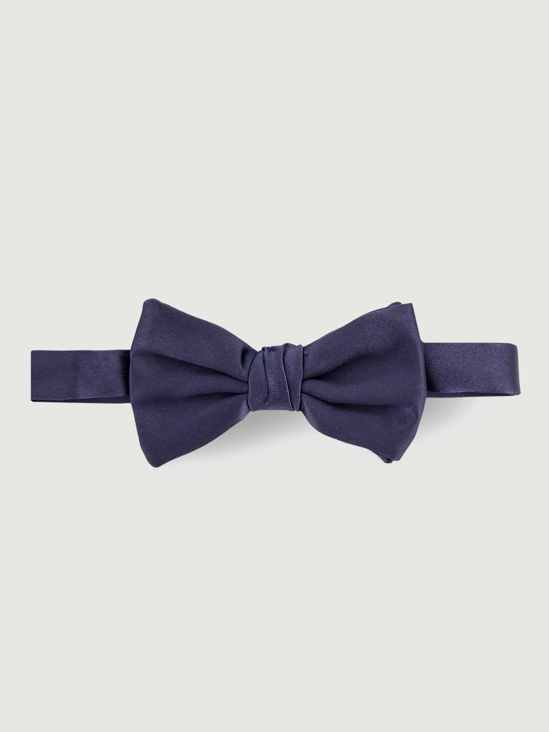 Faille silk bow tie - Blue