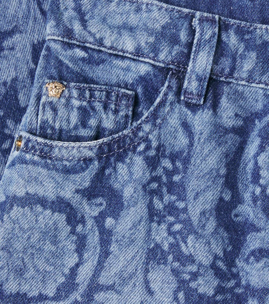 Barocco printed straight-leg jeans