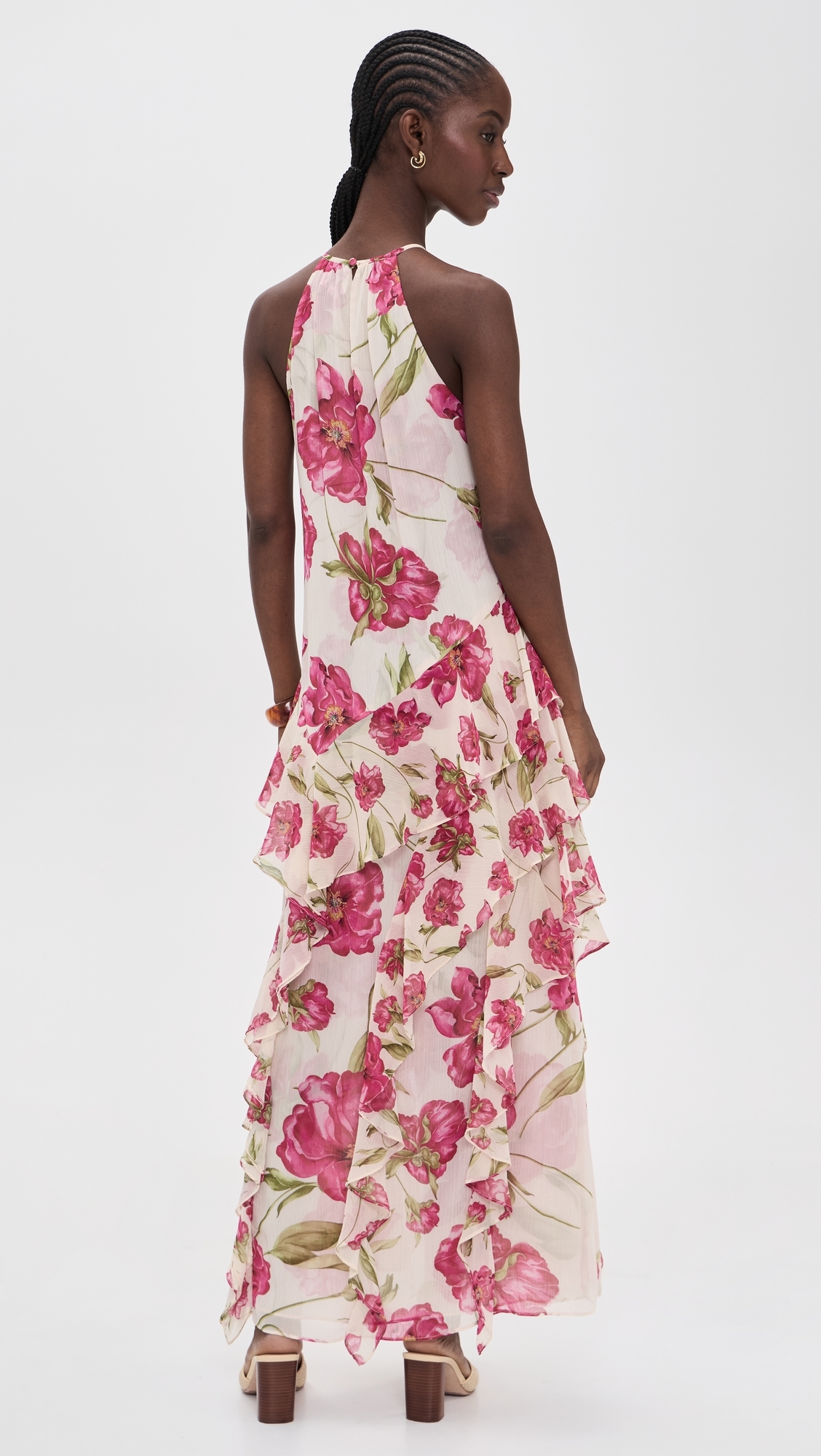 Novah Dress Fuchsia Blooms