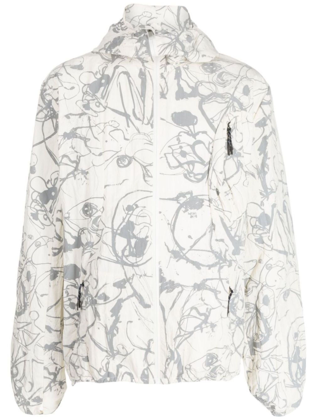 Graphic-print jacket - White