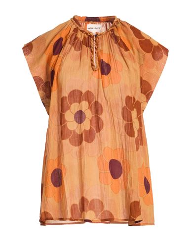 Woman Top Camel Size 10 Cotton