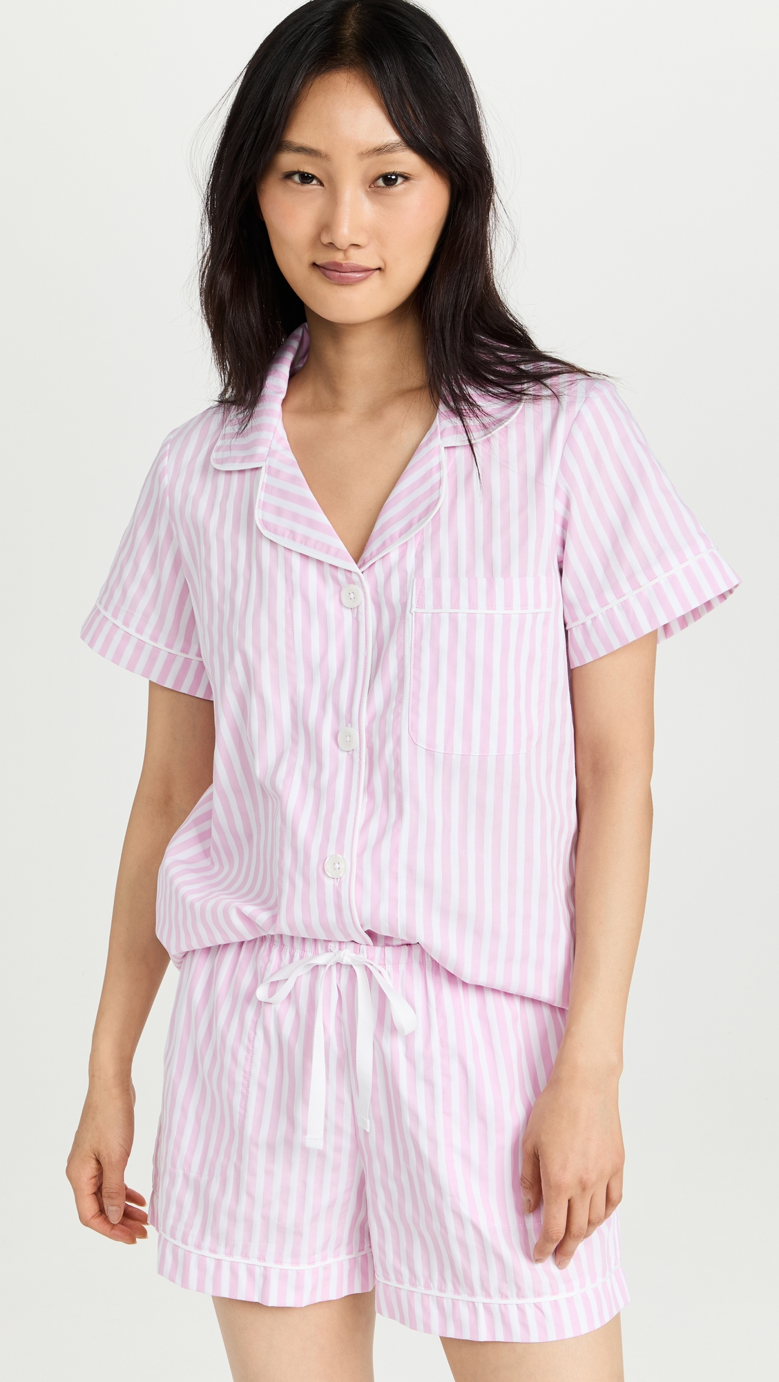 Classic Stripe Pajama Set Pink Stripe