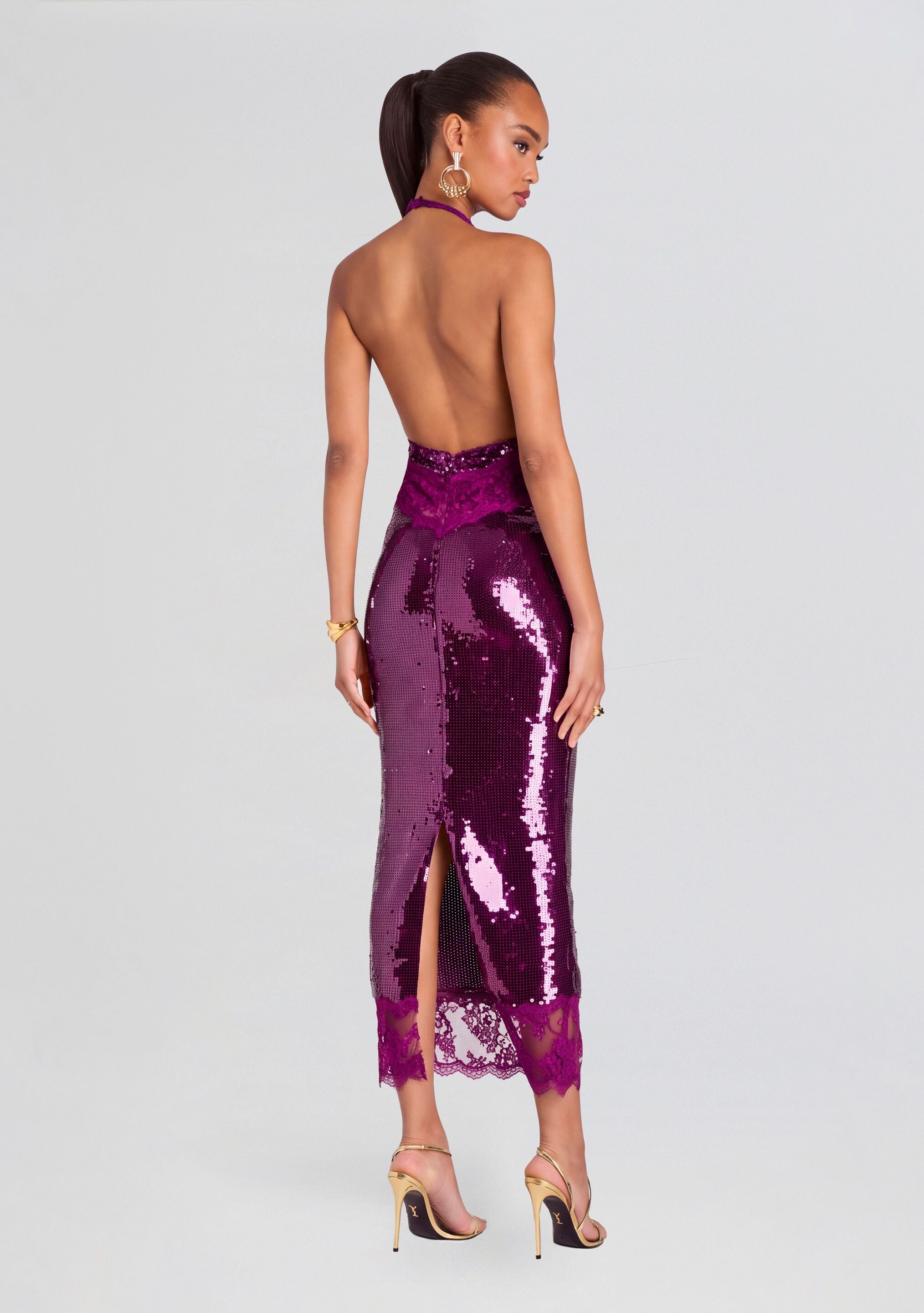 Vicky Sequin Lace Dress