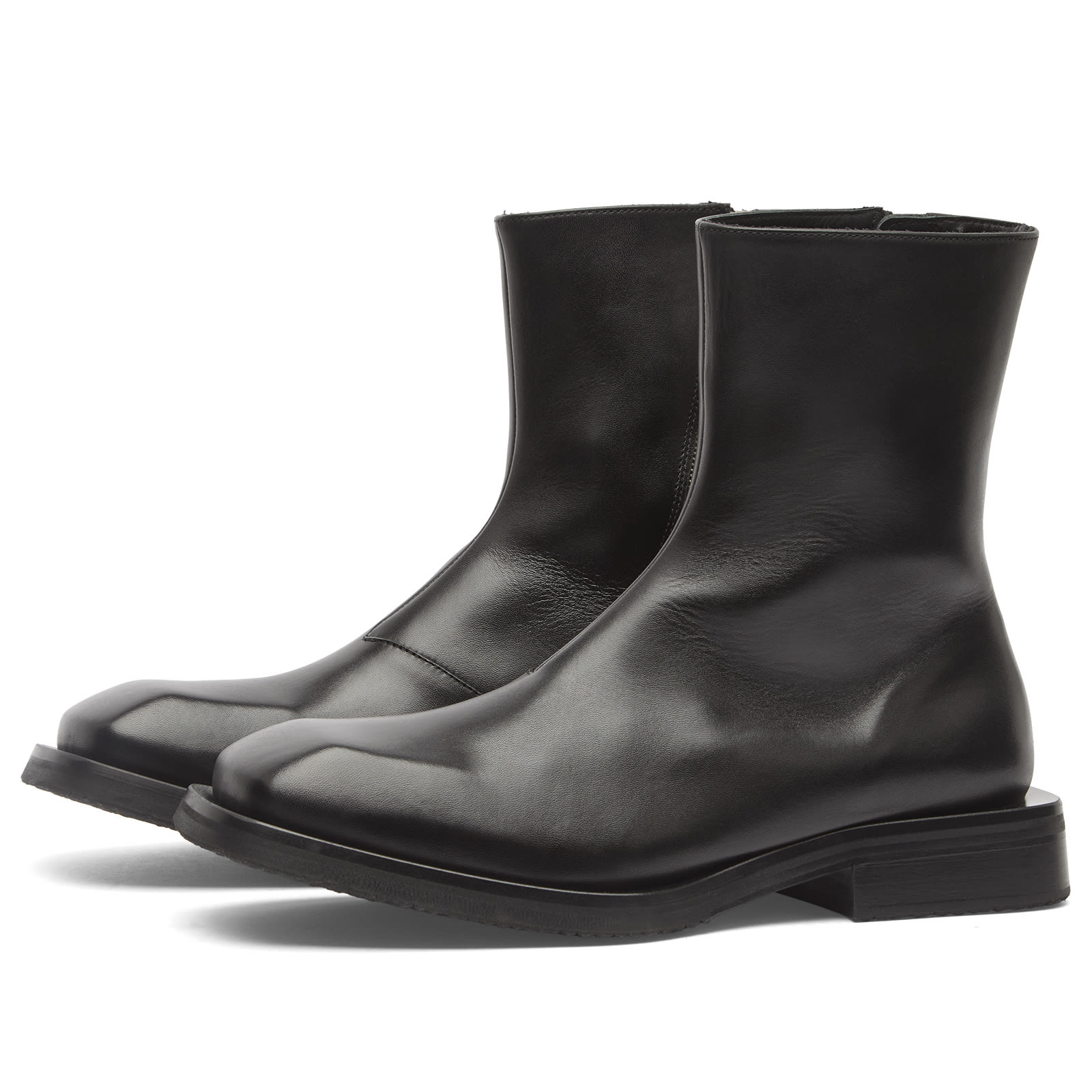 Men's Piston Black Leather Boots