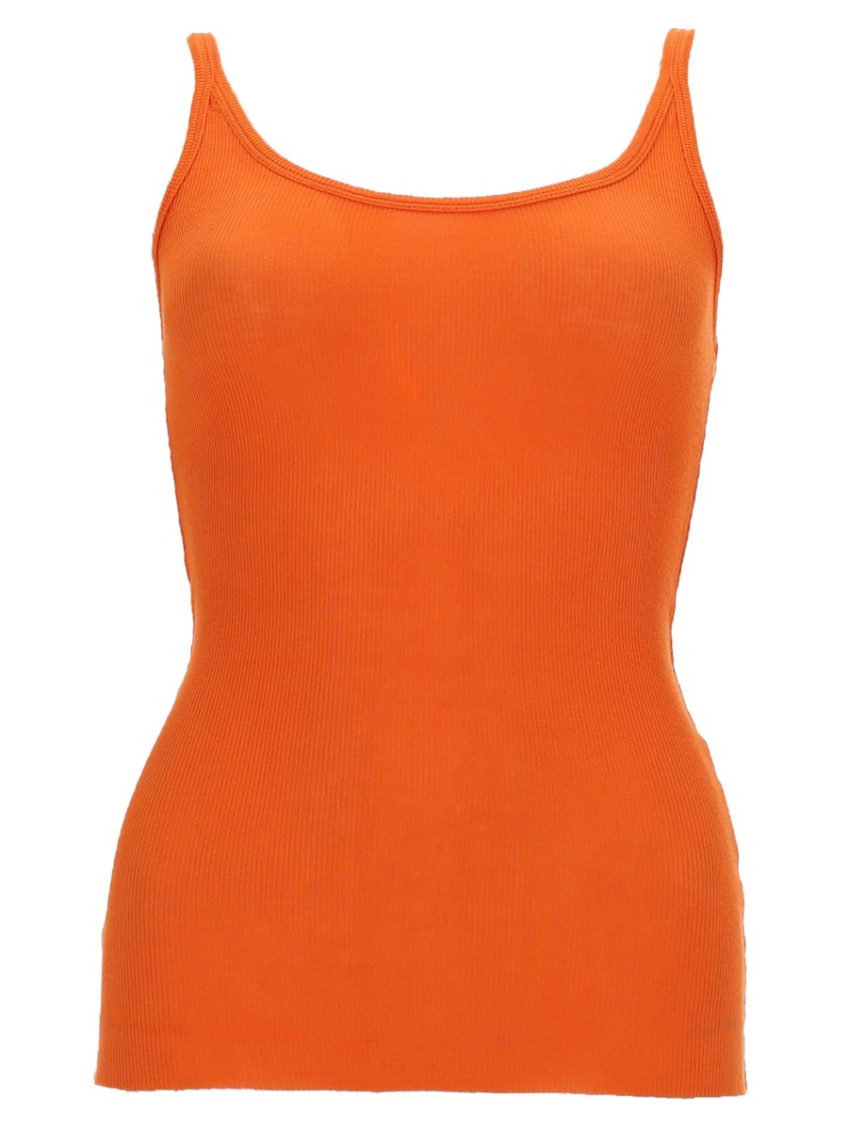 MSGM - ribbed scoop neck sleeveless lounge top