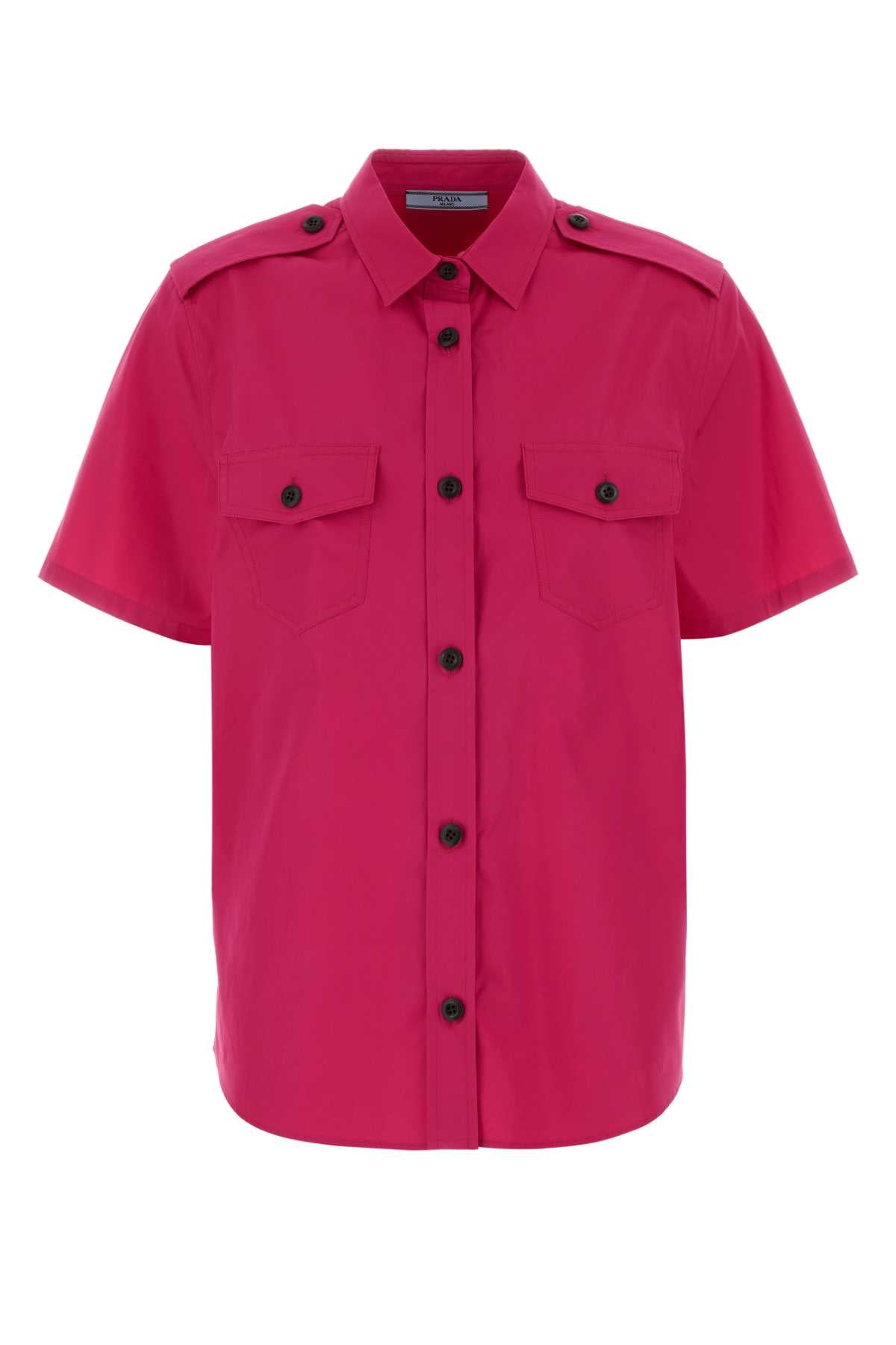 Cotton Poplin Shirt — Pink