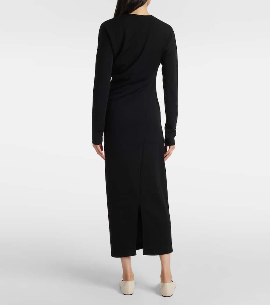 Toteme Asymmetric jersey midi dress