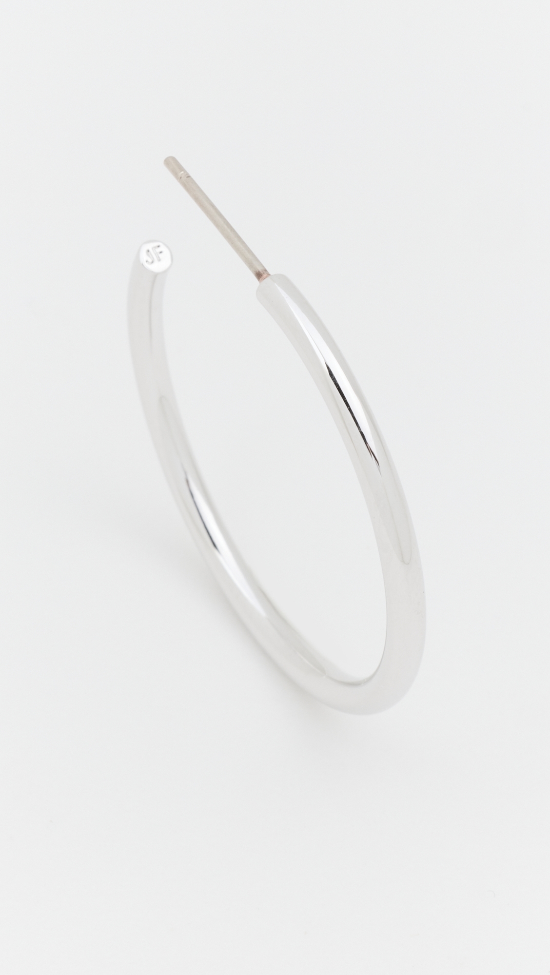 Thread Mini Hoops Silver One Size