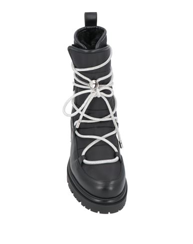 Woman Ankle boots Black Size 6 Calfskin, Textile fibers