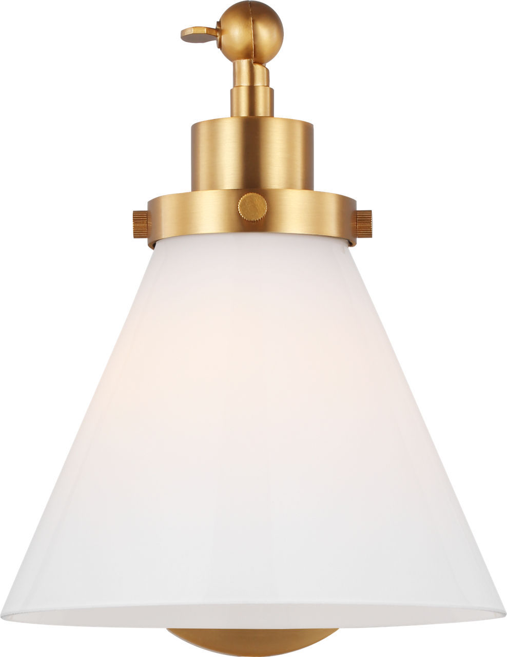 Burnished Brass Wall Sconce from the Wellfleet Collection