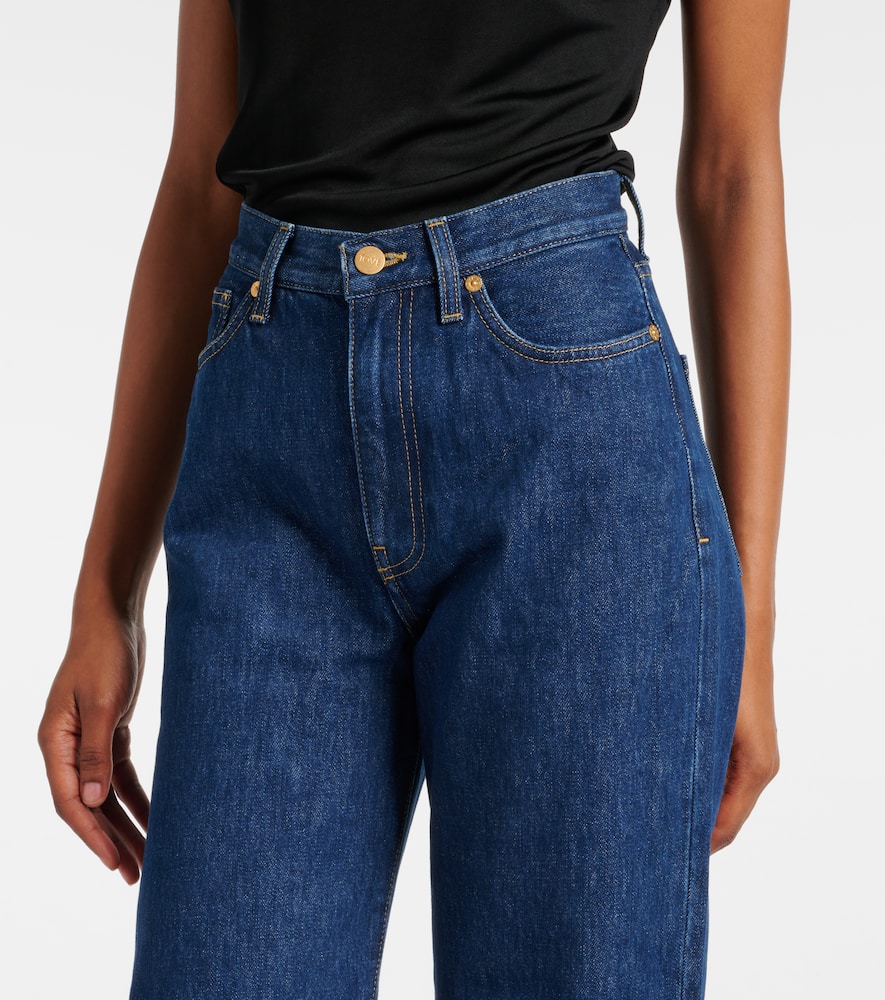 Linn high-rise wide-leg pants