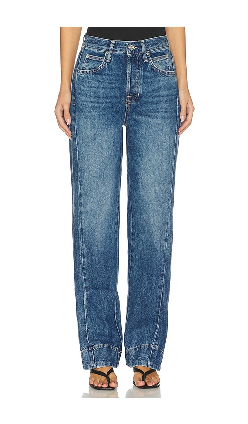Free People x We The Free Stick Around Slim Curve In Stay For The Morning in Blue. - 32 also , 25, 26, 27, 28, 29