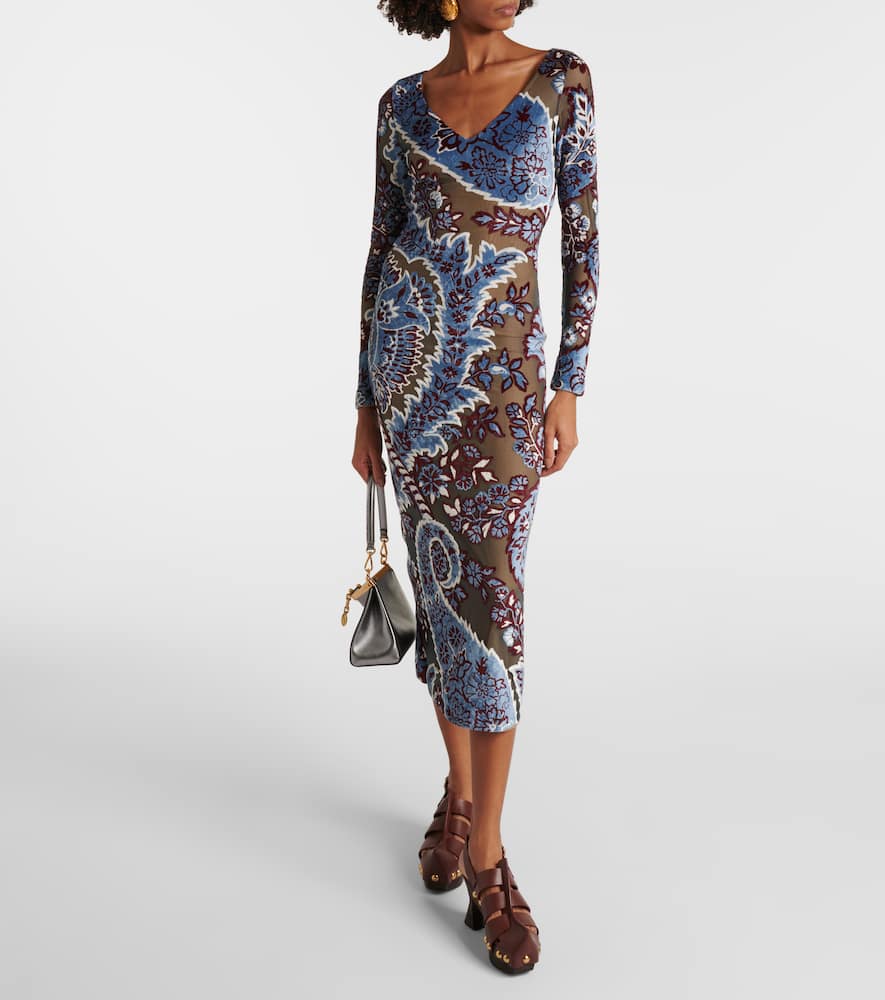 Printed midi dress