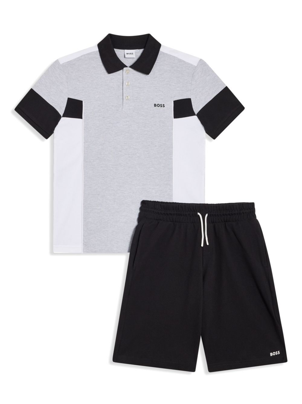 Cotton T-shirt and shorts set - Grey