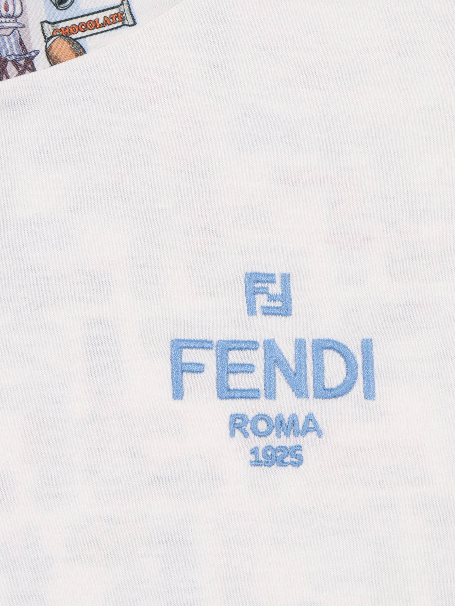 Fendi Jr T-shirt Popeline Ff Een