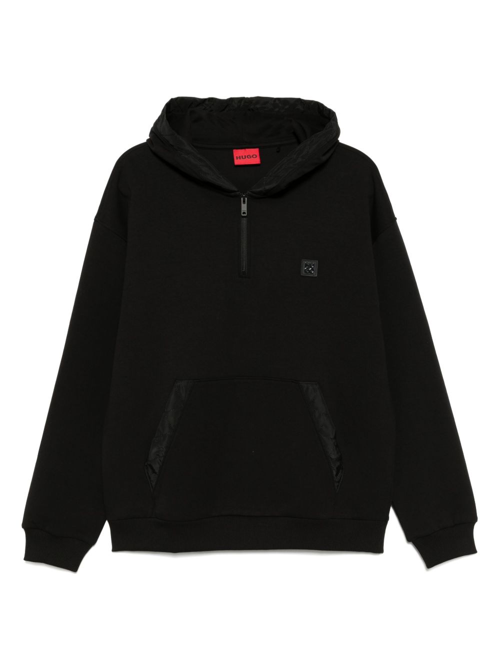 HUGO Zip-Neck hoodie - Black