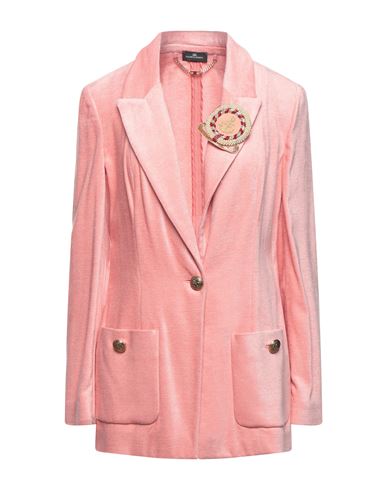 Elisabetta Franchi Woman Blazer Antique rose Size 4 Viscose, Cotton, Modal