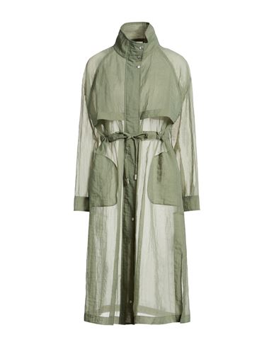 Woman Overcoat & Trench Coat Military green Size 0 Polyamide