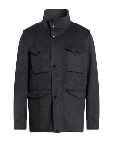 Paltò Fabbrica Man Jacket Charcoal Size 38 Wool, Nylon