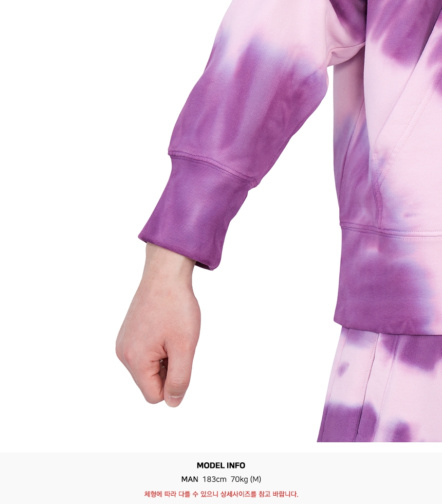 Logo-print tie-dye hoodie