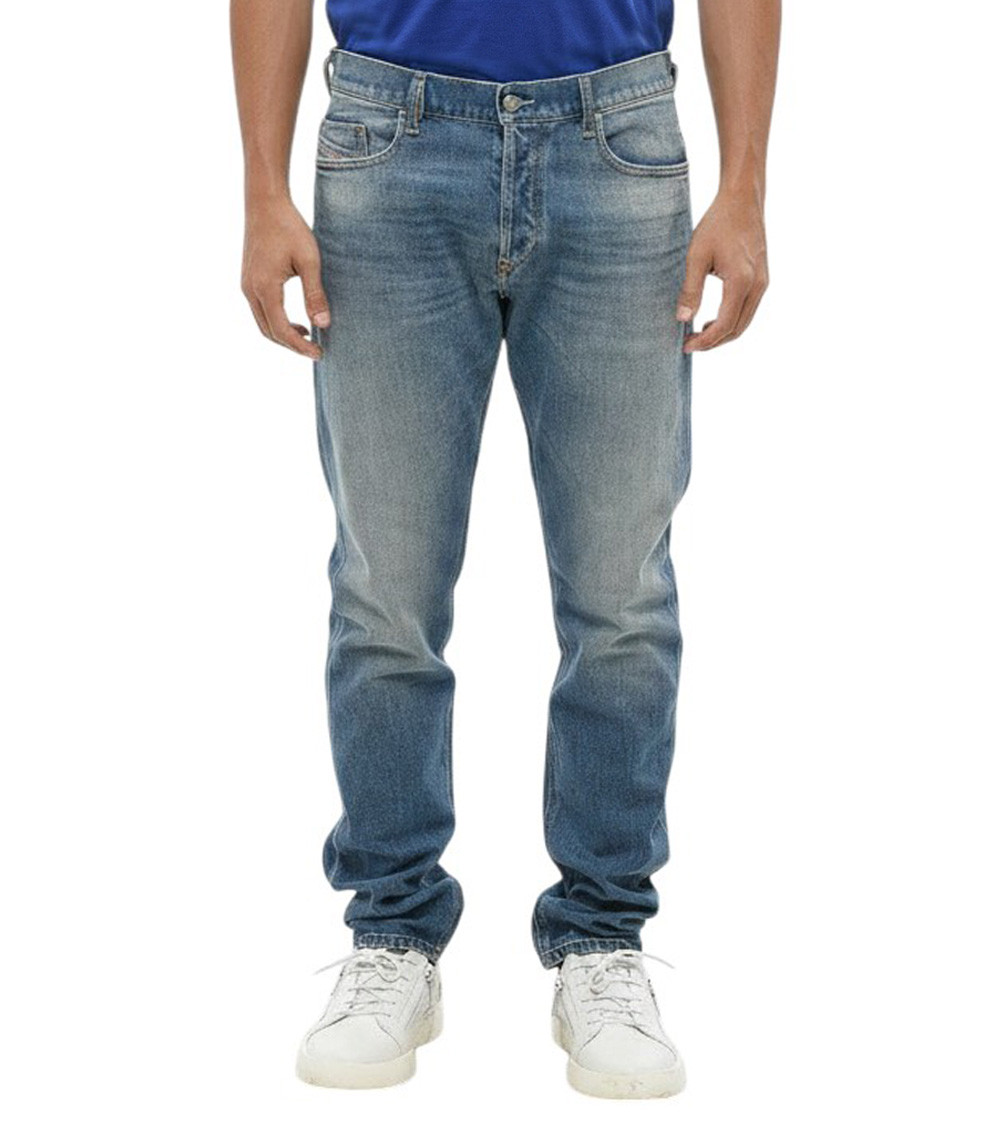 Blue Mid Rise Jeans
