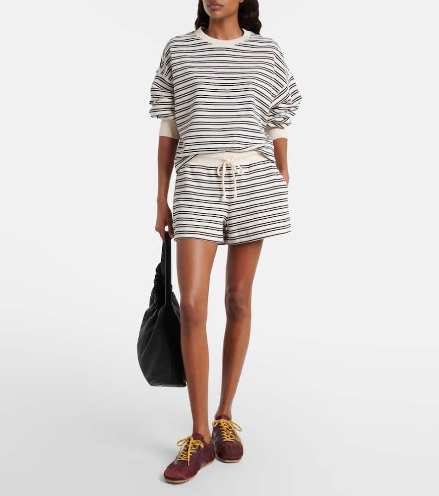 Isabelle striped cotton jersey sweatshirt