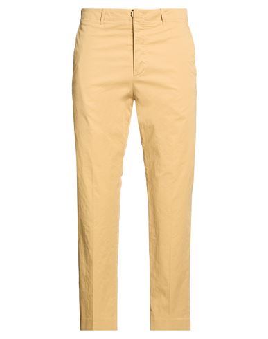 Man Pants Mustard Size 32 Cotton, Elastane