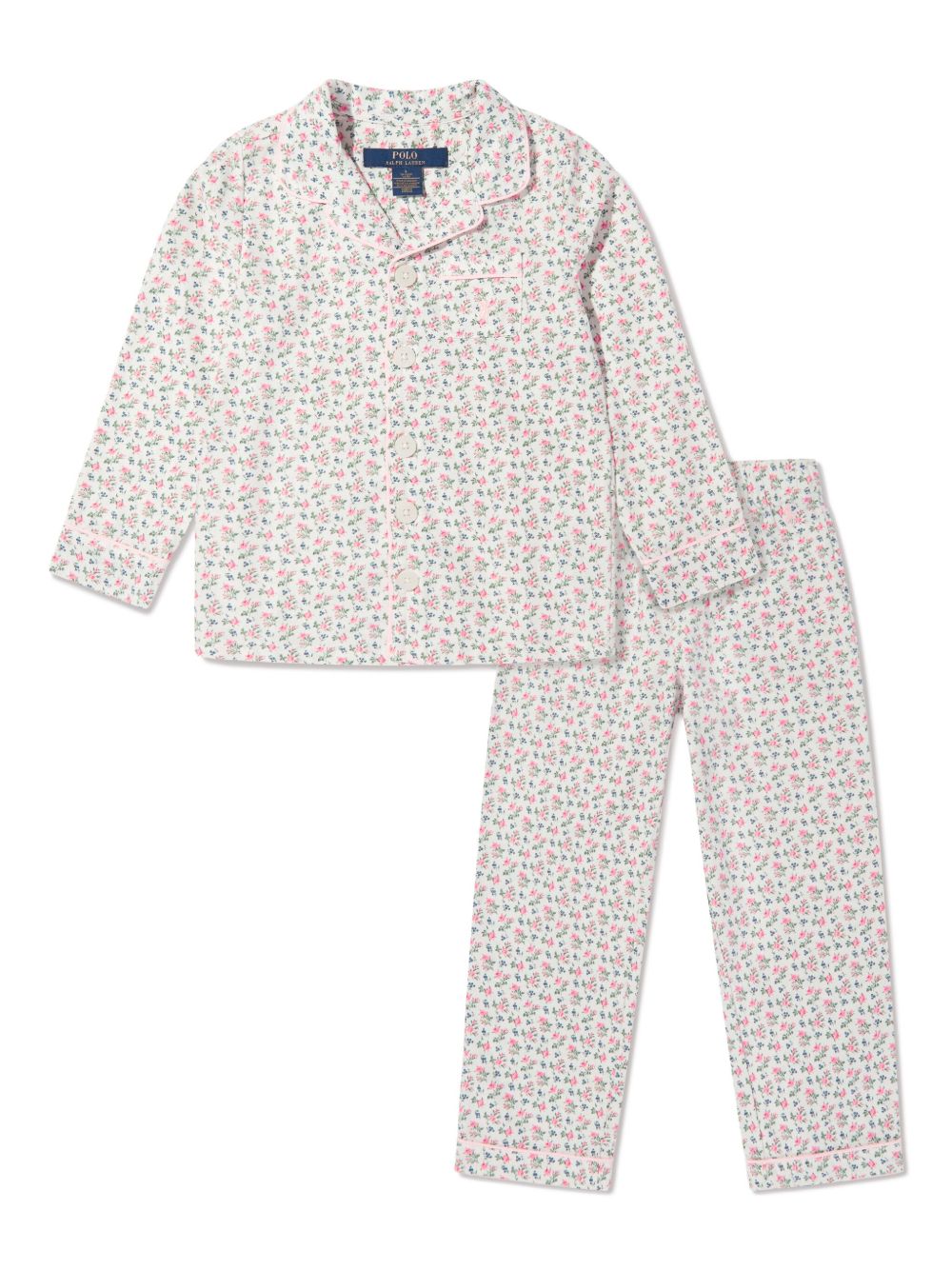 Floral print pyjama - White