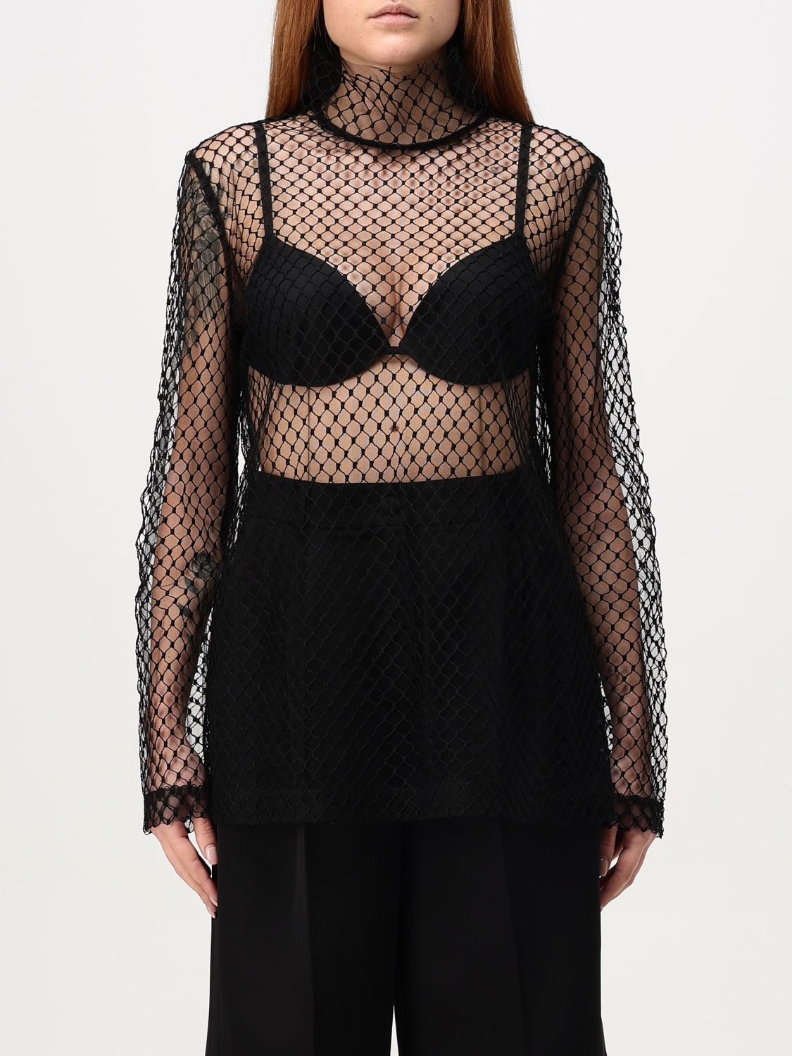 Mesh blouse - Black