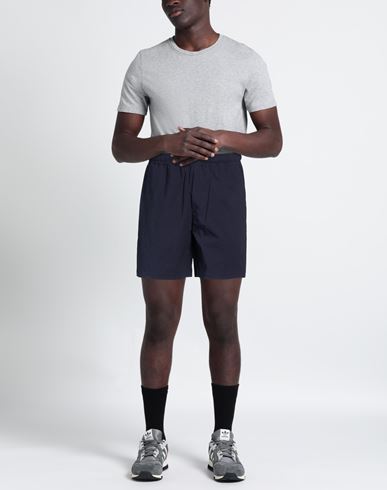 Man Shorts & Bermuda Shorts Midnight blue Size 1 Cotton, Elastane