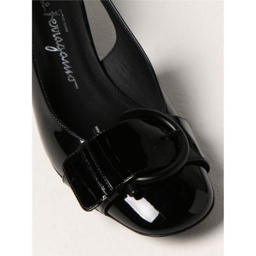 Briget 55 patent leather slingback pumps - Black