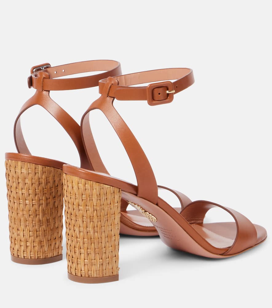 Aquazzura Sunseeker 85 leather sandals