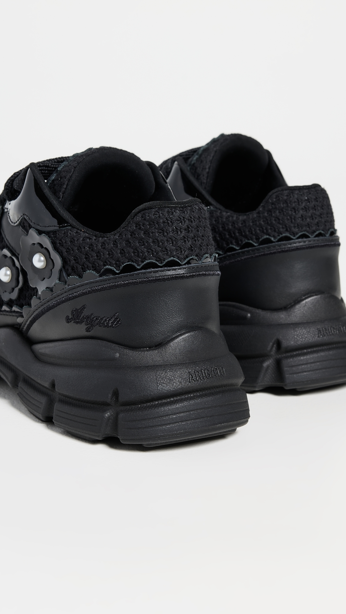 Axel Arigato Marathon Flower Runner Sneakers Black/Black