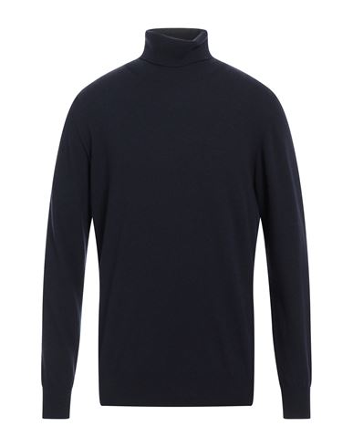 Man Turtleneck Midnight blue Size XXL Merino Wool, Cashmere