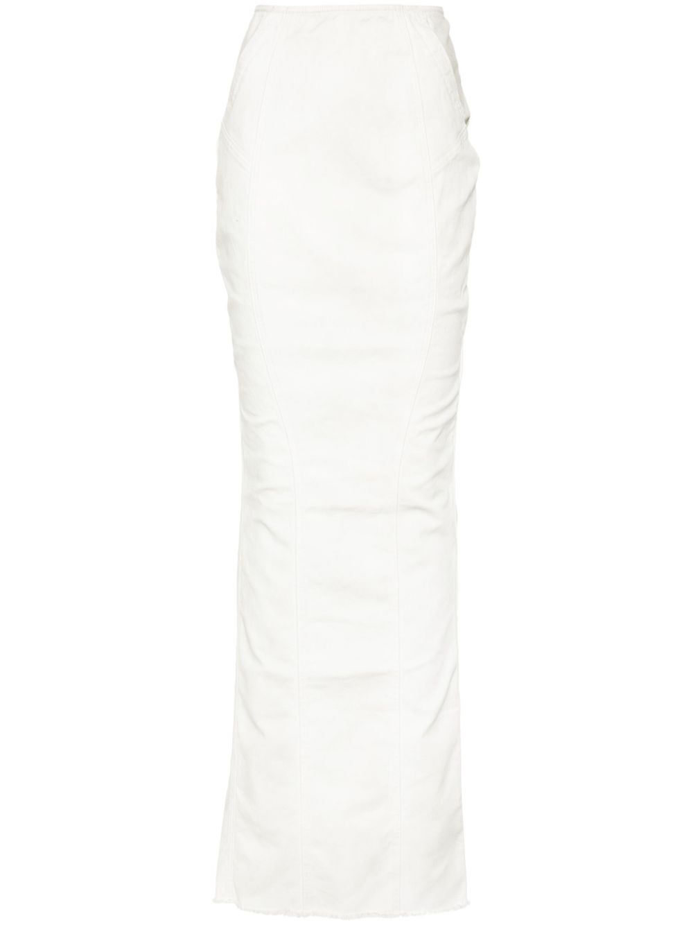 Channel denim skirt - Neutrals