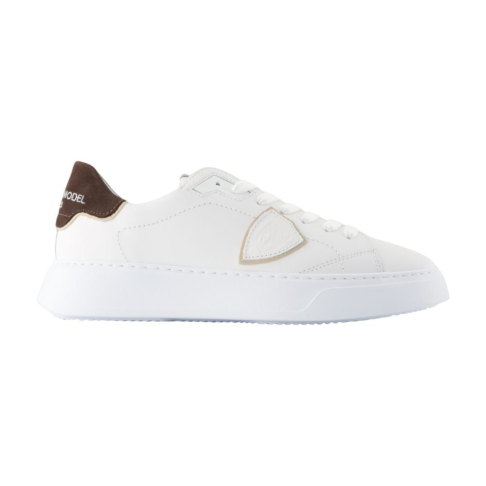 Temple Low Sneaker — White