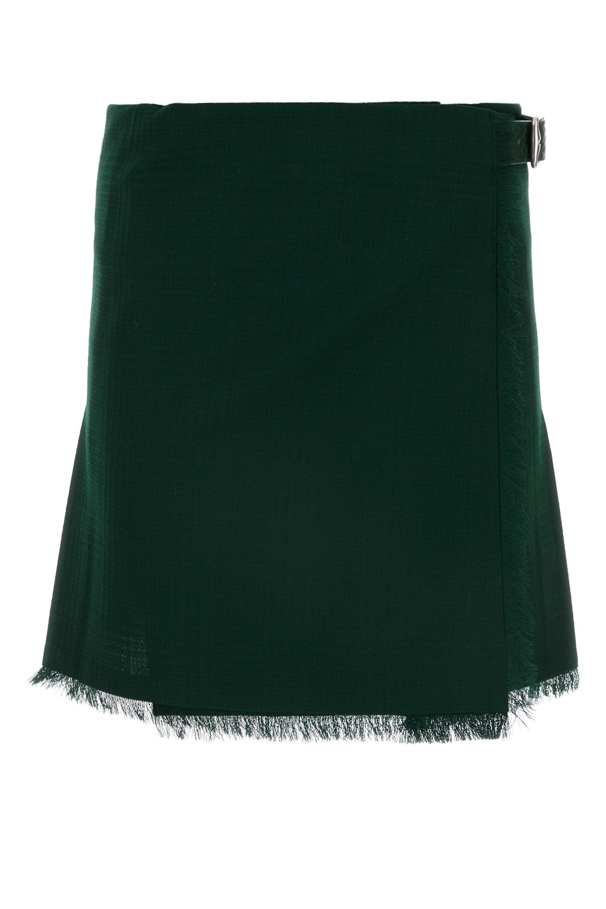 Virgin Wool Skirt — Green