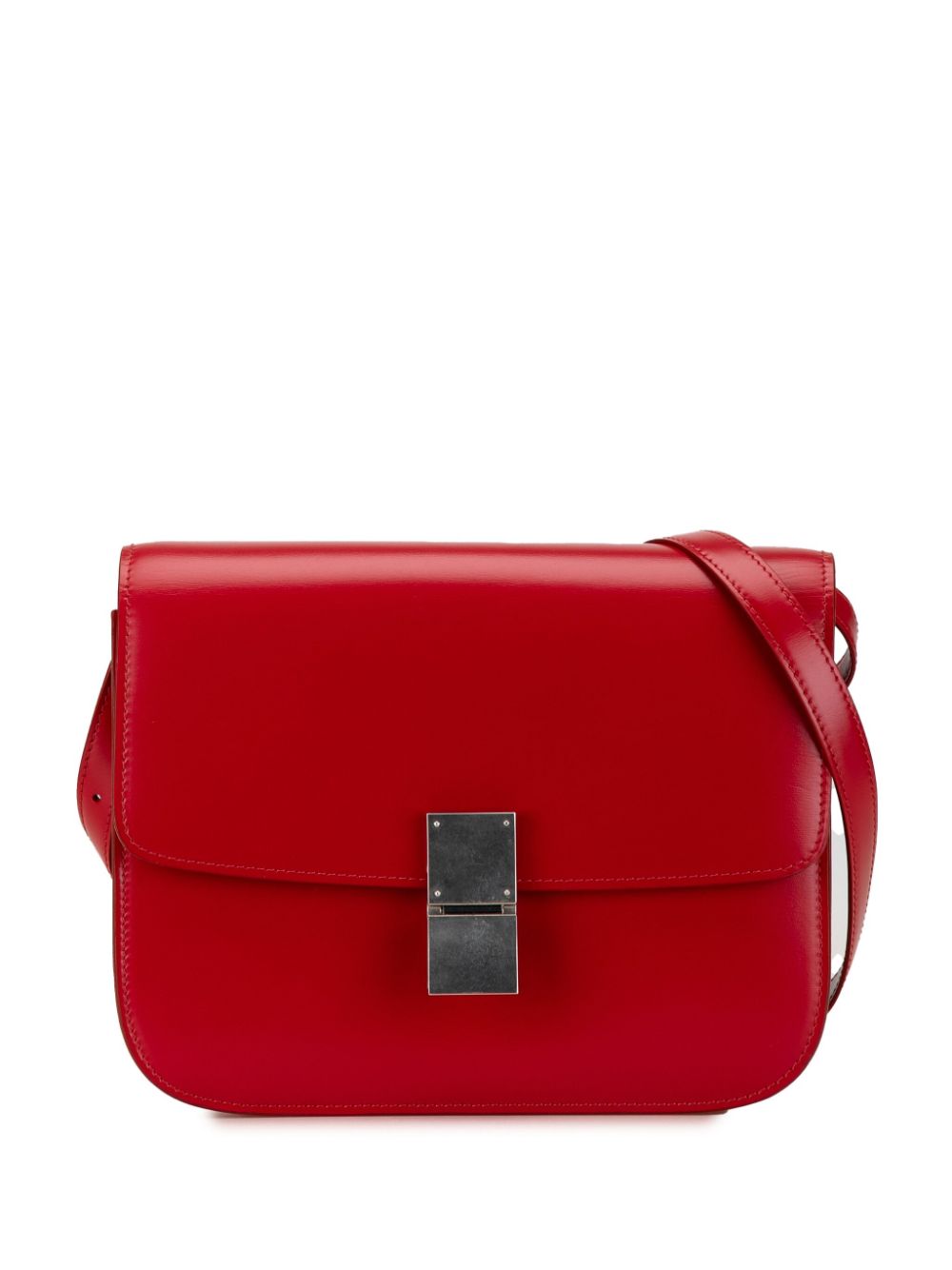 2019 Medium Calfskin Classic Box crossbody bag - Red
