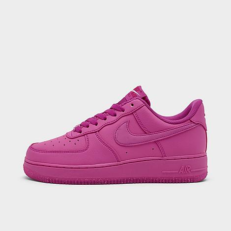 Women's Air Force 1 '07 Casual Shoes in Fire Pink/Fireberry/Metallic Silver