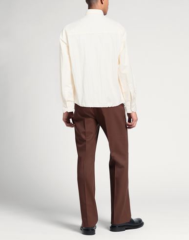 Man Shirt Cream Size L Polyamide