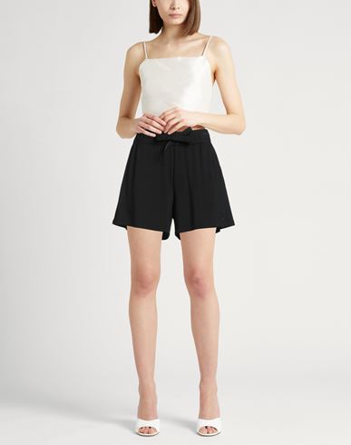 Woman Shorts & Bermuda Shorts Black Size S Viscose, Elastane