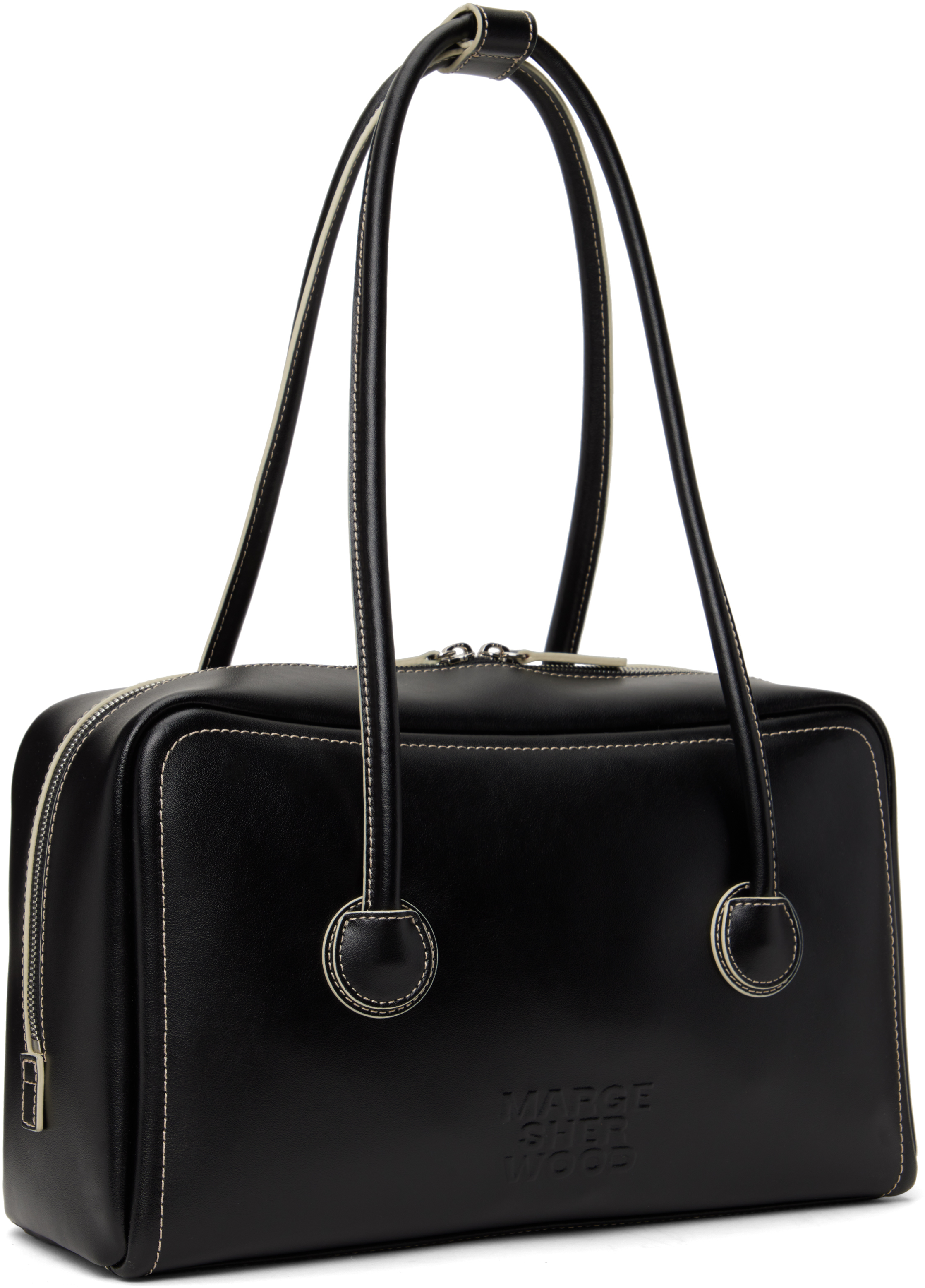 MARGESHERWOOD Black Soft Boston Bag