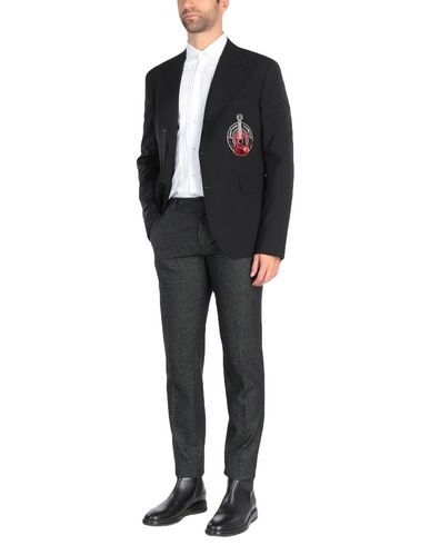 Man Blazer Black Size 38 Virgin Wool, Elastane