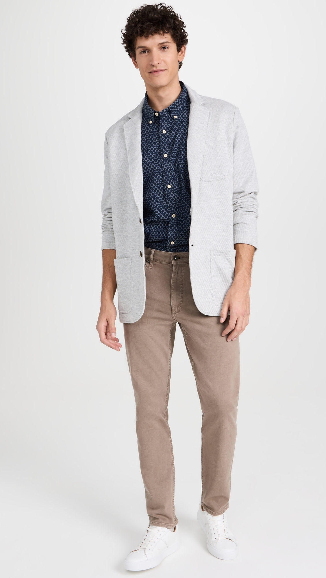 Inlet Knit Blazer Heather Grey
