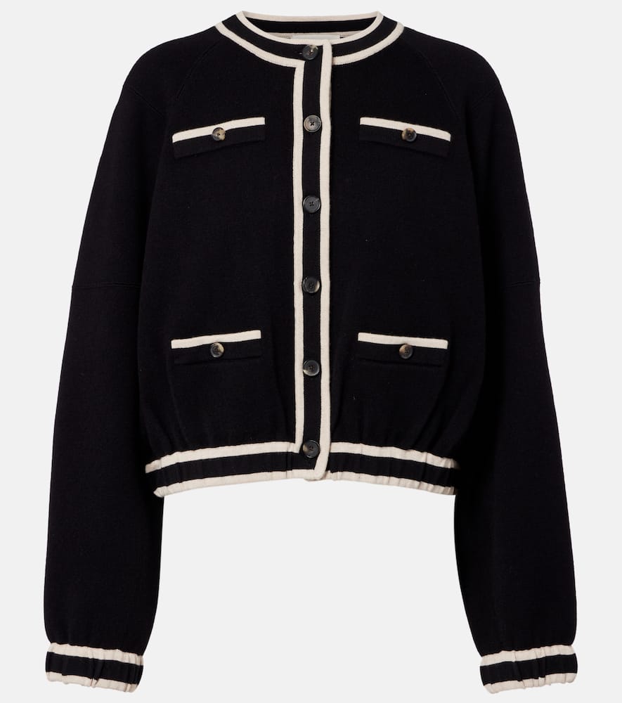 Wool and cashmere-blend jacket