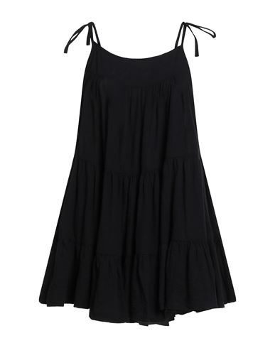 Woman Mini dress Black Size M Cotton